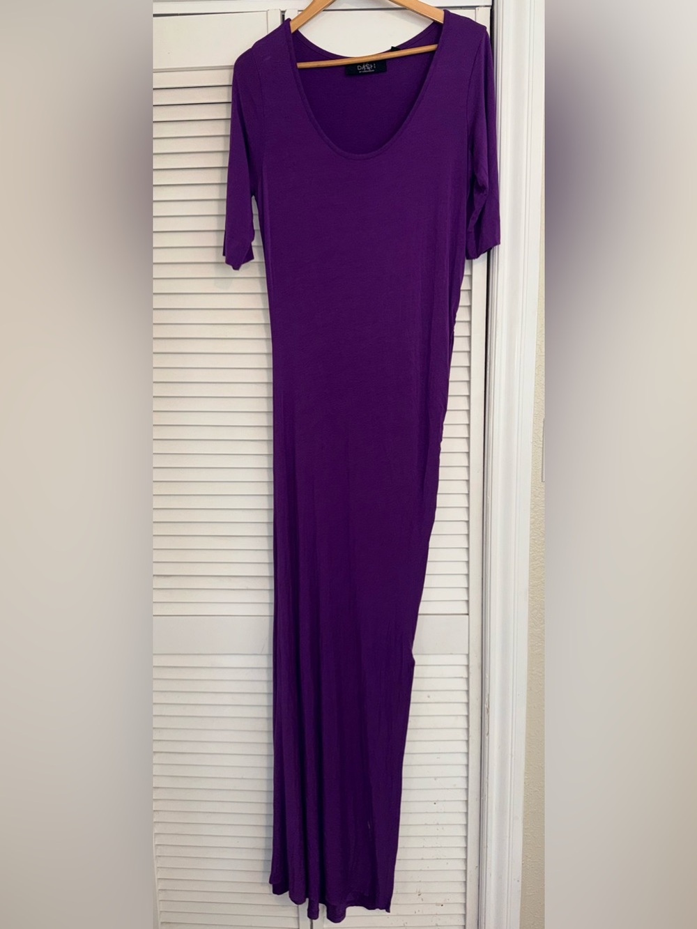 KDASH 💜💜💜 Purple Scoop Neck Maxi Dress - M